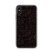 Load image into Gallery viewer, Crowd Cow iPhone Case-Black and Red print