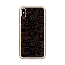 Load image into Gallery viewer, Crowd Cow iPhone Case-Black and Red print