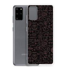 Load image into Gallery viewer, Crowd Cow Samsung Case- Black and Red Print
