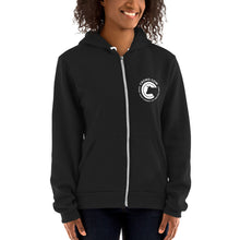 Load image into Gallery viewer, Crowd Cow Hoodie Zip-up Jacket