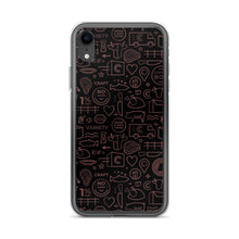 Load image into Gallery viewer, Crowd Cow iPhone Case-Black and Red print