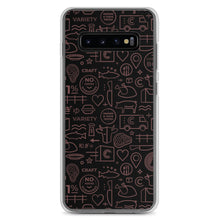 Load image into Gallery viewer, Crowd Cow Samsung Case- Black and Red Print