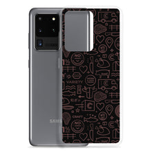 Load image into Gallery viewer, Crowd Cow Samsung Case- Black and Red Print