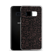 Load image into Gallery viewer, Crowd Cow Samsung Case- Black and Red Print
