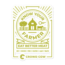 Load image into Gallery viewer, Crowd Cow- Know Your Farmer sticker