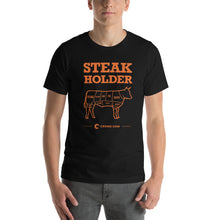 Load image into Gallery viewer, Crowd Cow T-Shirt- Steak Holder
