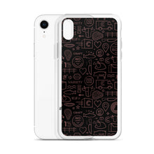 Load image into Gallery viewer, Crowd Cow iPhone Case-Black and Red print
