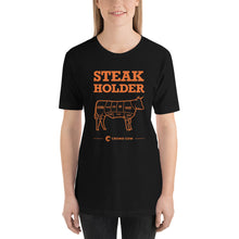 Load image into Gallery viewer, Crowd Cow T-Shirt- Steak Holder
