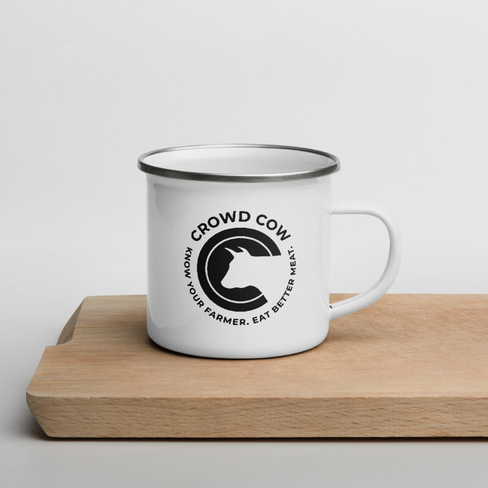 Crowd Cow Enamel Mug