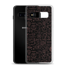 Load image into Gallery viewer, Crowd Cow Samsung Case- Black and Red Print

