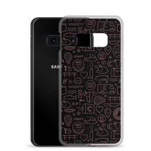 Load image into Gallery viewer, Crowd Cow Samsung Case- Black and Red Print
