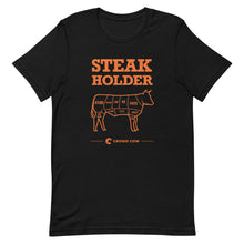 Load image into Gallery viewer, Crowd Cow T-Shirt- Steak Holder
