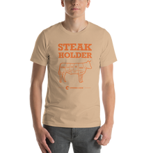 Load image into Gallery viewer, Crowd Cow T-Shirt- Steak Holder
